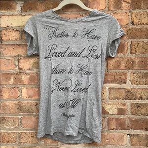 grey quote shirt